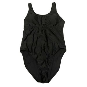 Lole swimsuit One Piece bathing suit  black removeable padded cups size 10